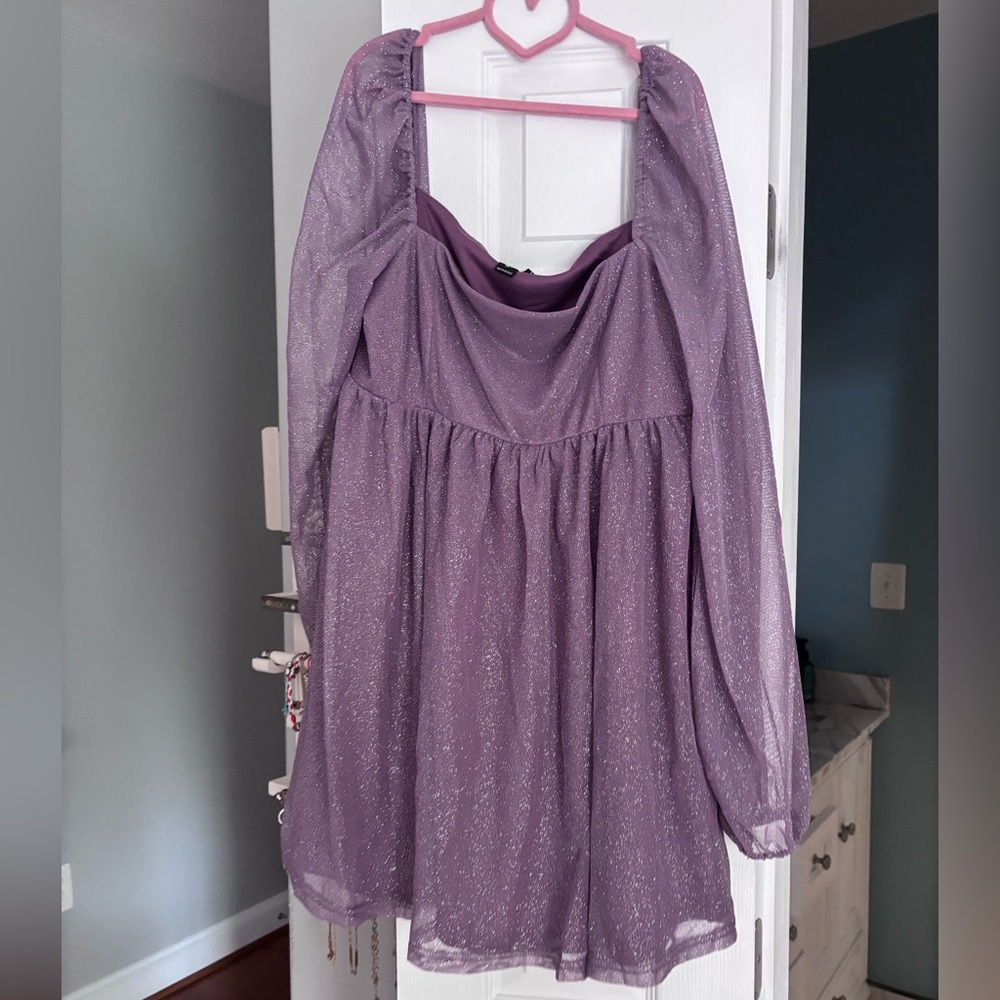 Windsor Purple Long Sleeve Dress